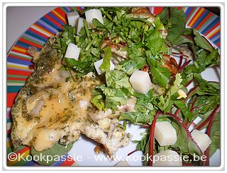 kookpassie.be - Avond: Omelet met champignons, ui, dragon, peterselie en look afgewerkt met koriander en Parmezaan