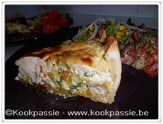 kookpassie.be - Quiche - Au poulet saveur colombo