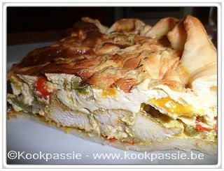 kookpassie.be - Quiche - Au poulet saveur colombo