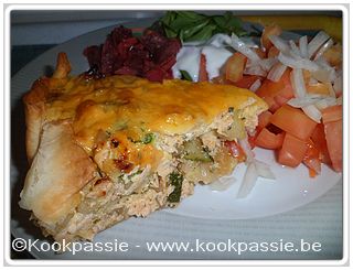 kookpassie.be - Quiche - Hartige courgettetaart met zalm van Dounia de Bruijn (2dagen)