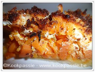 kookpassie.be - Quiche met wortel, geitekaas en parmezaan