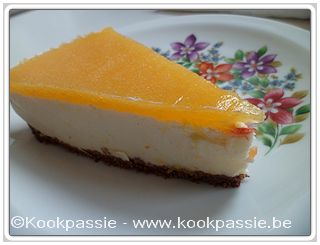 kookpassie.be - Creamy quark taart met nectarines