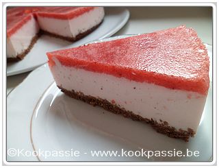kookpassie.be - Aardbeien - Creamy quark taart met aardbeien