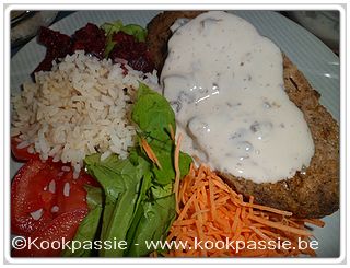 kookpassie.be - Fricandon met champignonsaus Knorr (brikje)