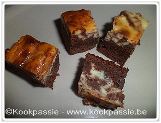 kookpassie.be - Kaasbrownies met chocola