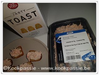 kookpassie.be - ISPC traktatie: Krabsalade met King - en Snowkrab op peterselei en knoflook toastjes
