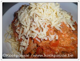 kookpassie.be - Tomaten, chinese kool, broccoli, rode paprika, mascarpone, paprika, tijm, look, … en spaghetti