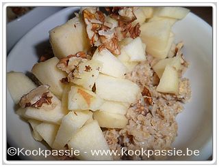 kookpassie.be - Havermout - Porridge pomme-cannelle