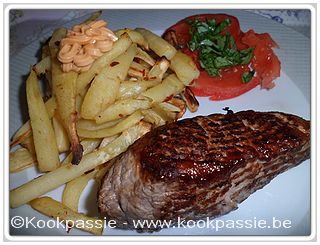 kookpassie.be - Steak met Pastinaakfrietjes