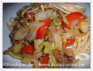 kookpassie.be - Varken - Varkensfilet met chinese kool en eiermie