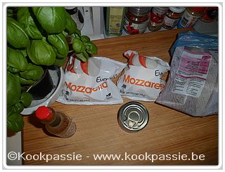kookpassie.be - Beleg - Vegetarische preparé met basilicum, look en tabasco