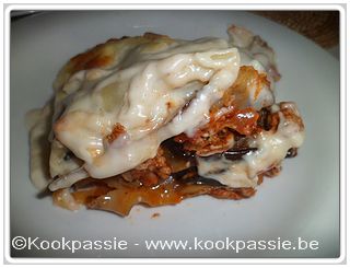 kookpassie.be - Filet Americain met aubergines, tomatensaus en bechamel (2 dagen)