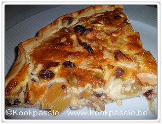 kookpassie.be - Quiche - Quiche met appel en geitenkaas